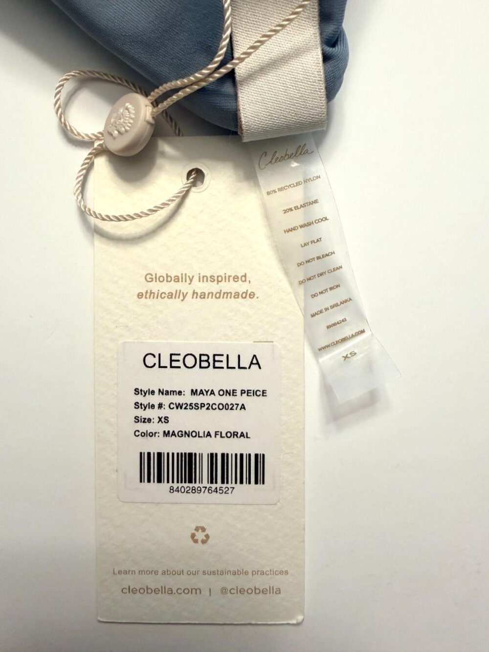 Cleobella Maya One Piece Swimsuit Magnolia Floral One Shoulder XS NWT - Picture 8 of 12